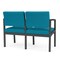 Lesro Lenox 2 Seat Tandem Seating W/ No Center Arm, 43.5 in W 24.5 in L 32 in H LS2101 - alternate 3